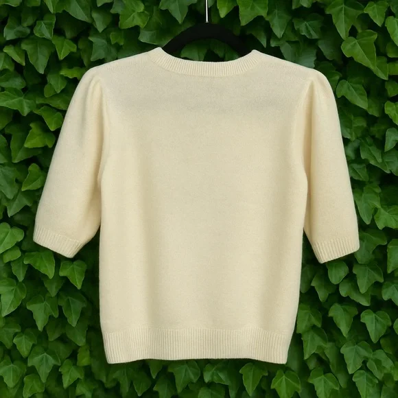 POL Cream Strawberry Knit Sweater | Short Sleeve - Picture 2 of 3